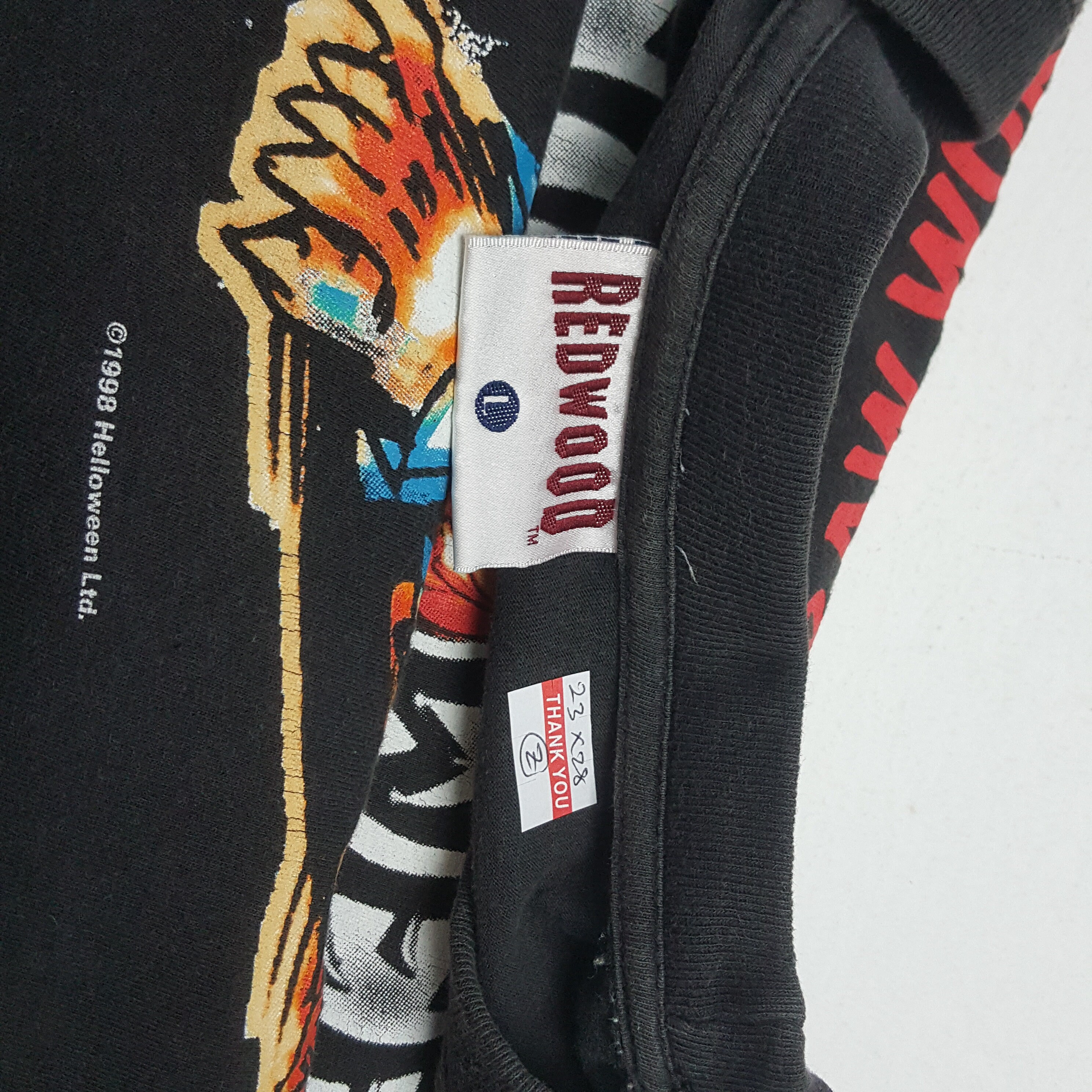 Vintage 90's HELLOWEEN the Dark Ride Band Tour Tshirt Etsy