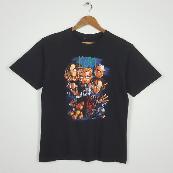 Vintage KORN American Nu Metal Band T-Shirt