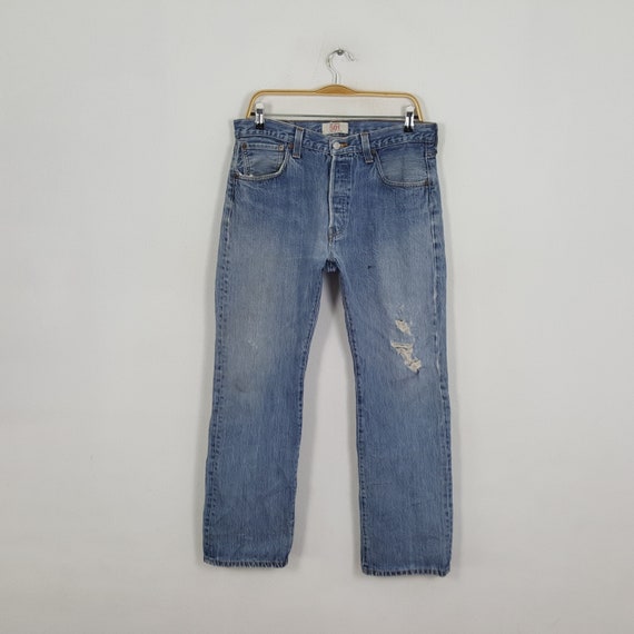 Vintage LEVI'S 501 American Style Distressed Jeans - image 1