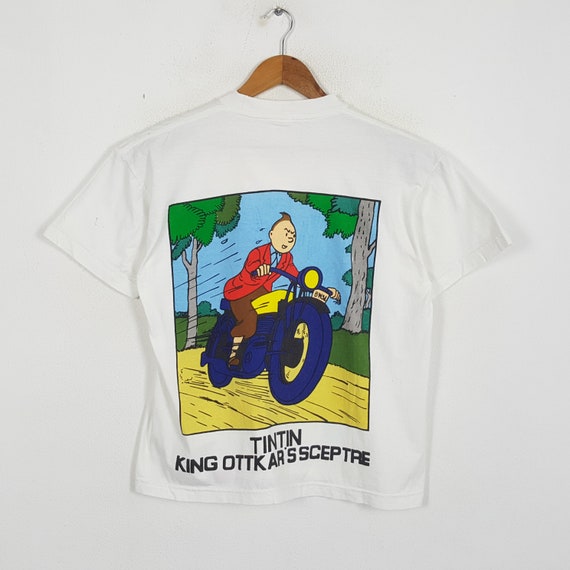 Vintage the ADVENTURE of TINTIN American Cartoon Series Tees Etsy