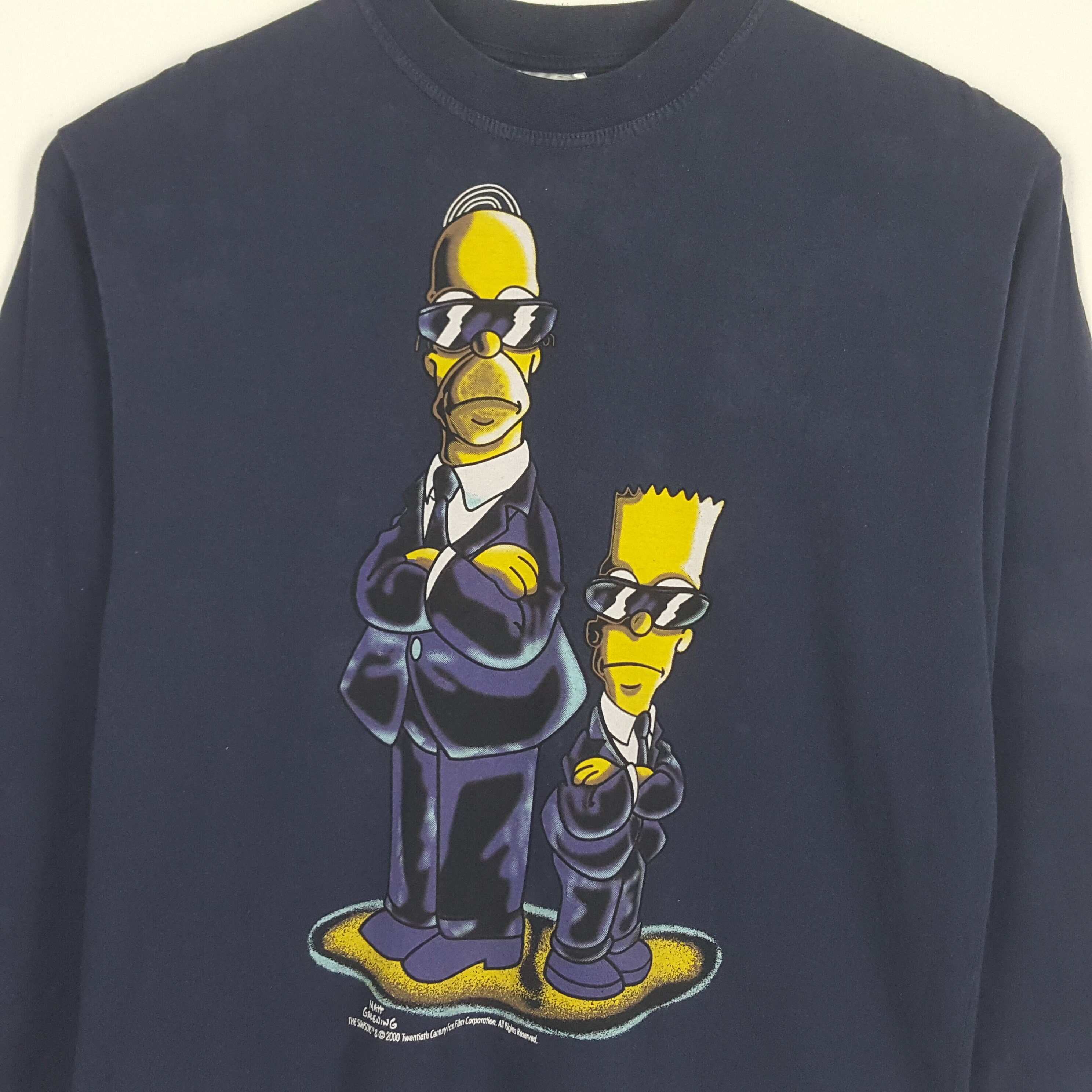 Vintage THE SIMPSONS X MIB Alien Fiction Movie T-shirt - Etsy