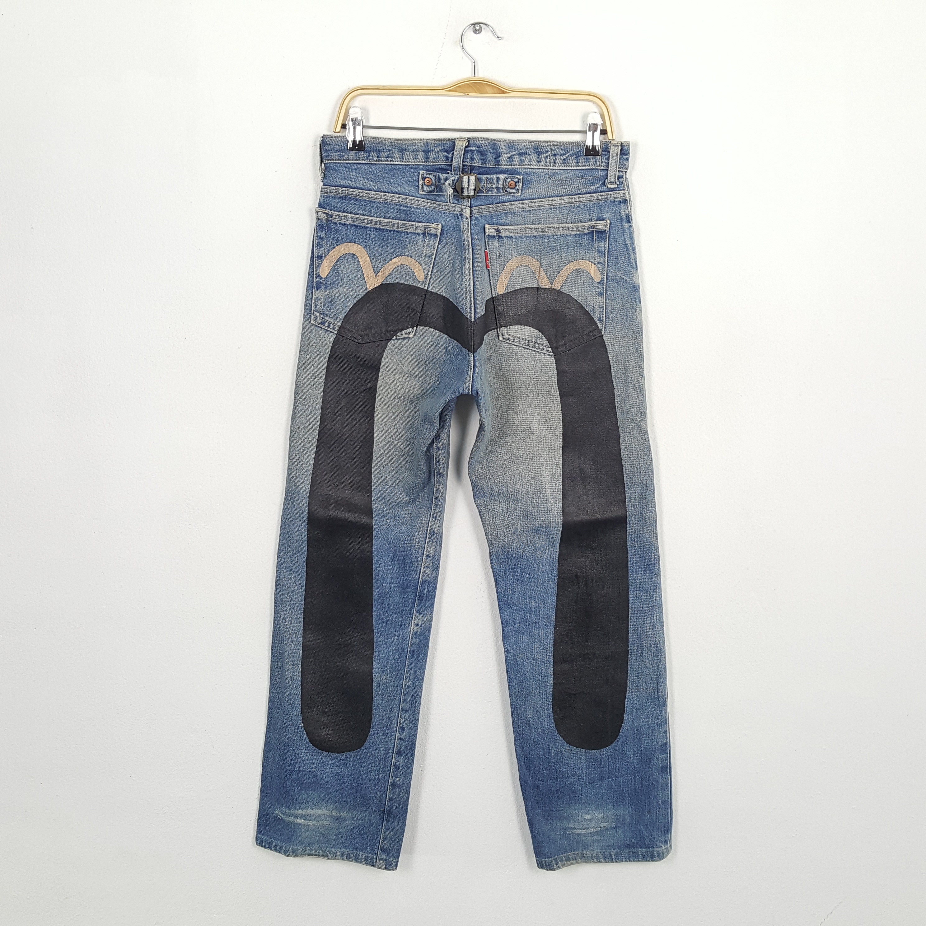 Vintage EVIS Japanese Brand Daicock Custom Denim Jeans Made in