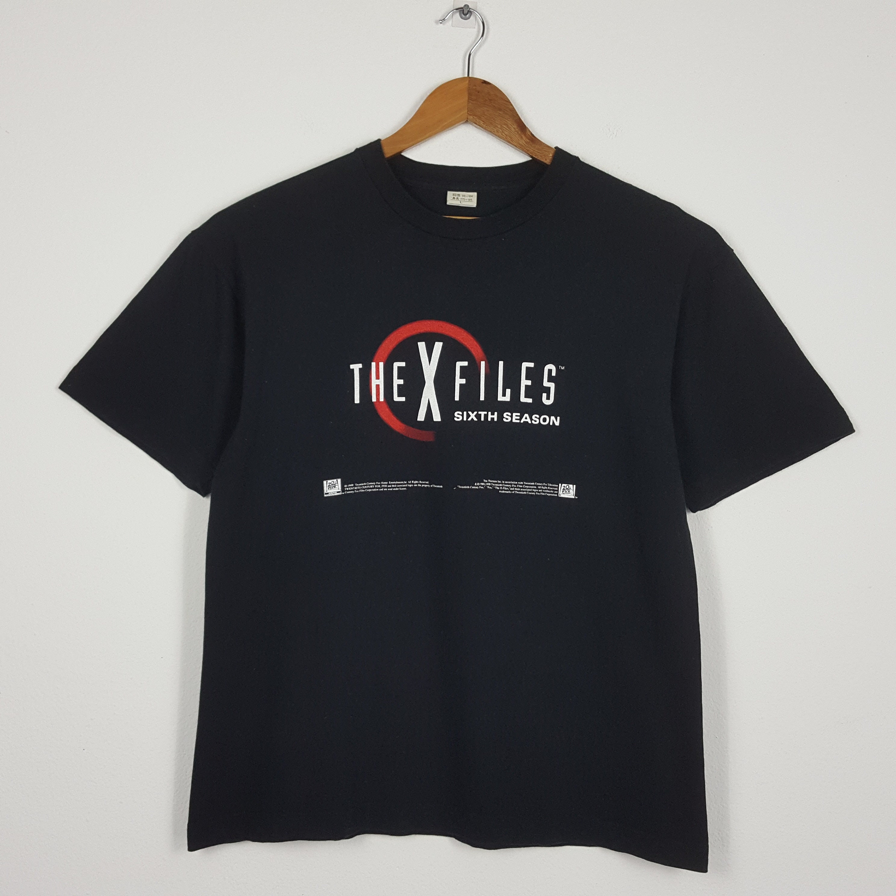 Vintage 90 s THE X FILES Science Fiction Alien Movie T shirt