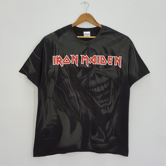 Vintage IRON MAIDEN American Metal Band Full Print T shirt Etsy