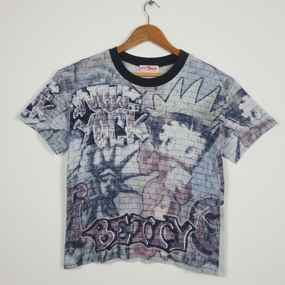 Vintage BETTY BOOP Full Print Design T-Shirt