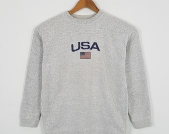 Vintage USA Embroidery Design Style Sweatshirts