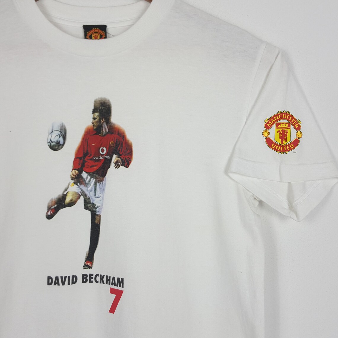 Vintage David Beckham Manchester United Football Tshirt Etsy