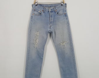 Vintage LEVI'S American Kurt Cobain Distressed Jeans