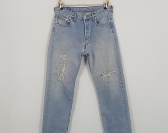 Vintage LEVI'S American Kurt Cobain Distressed Jeans