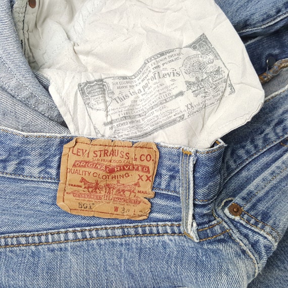 Vintage LEVI'S 501 American Style Distressed Jeans - image 10