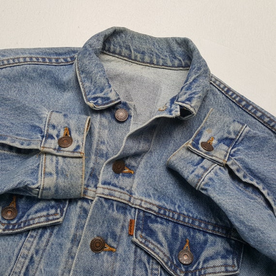 Vintage LEVI'S American Distressed Denim Jacket - image 9
