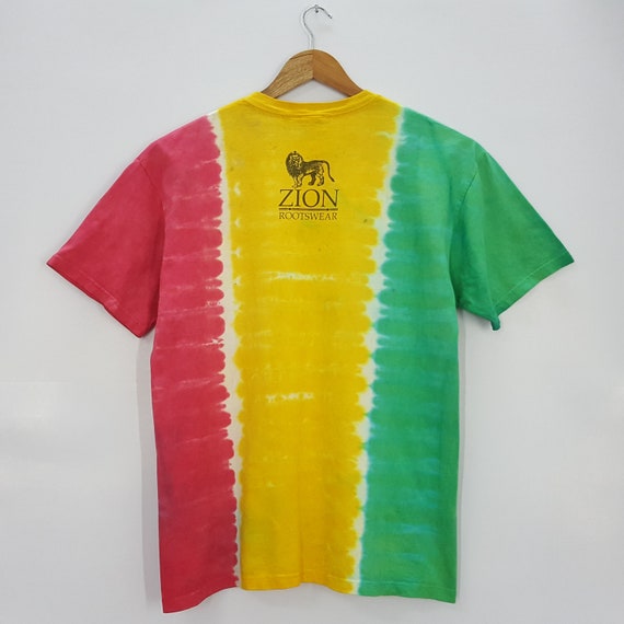 Vintage 90's BOB MARLEY tie dye nice design t-shi… - image 5