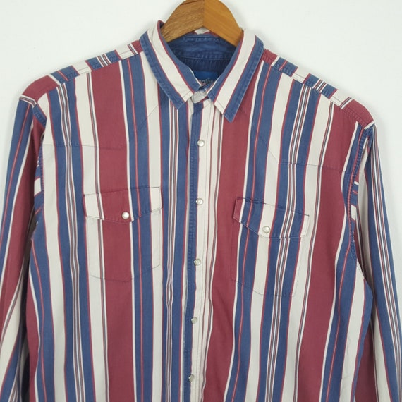 Vintage WRANGLER American Classics Style Stripe S… - image 2
