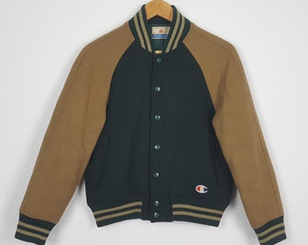 Ekstrem fattigdom fejl person Vintage Champion Varsity Buttom Jacket Made in Japan - Etsy