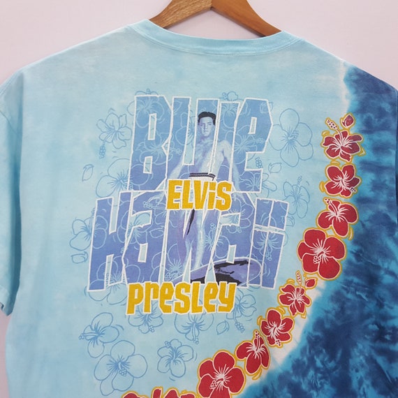 Vintage Elvis Presley Hawaii tie dye design t-shi… - image 4