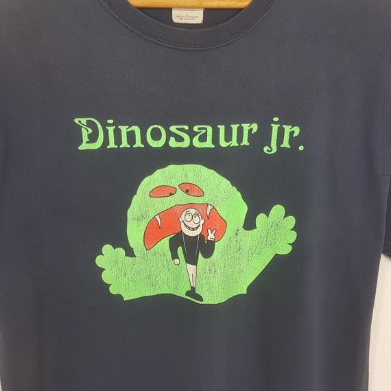 T-shirt Dinosaur Jr verde Mind Band logo nuova ufficiale uomo