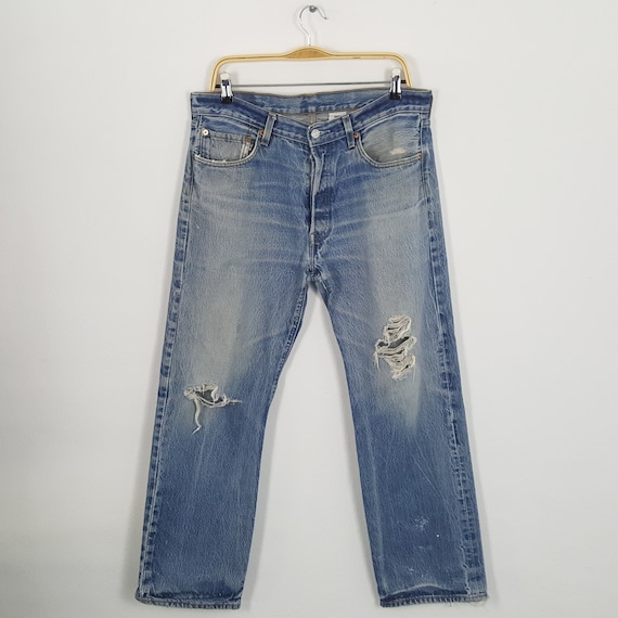 Vintage LEVI'S American Distressed Kurt Cobain St… - image 1