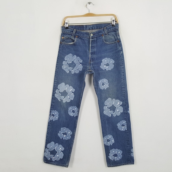 Vintage LEVI'S American Brand Denim Tears Custom Jeans - Etsy Canada