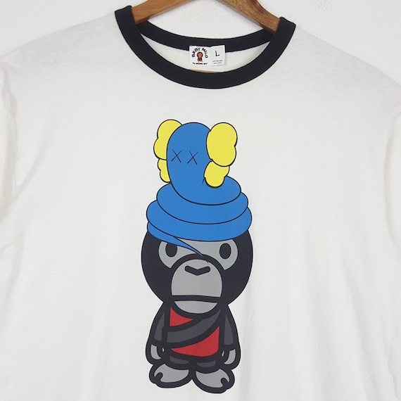 Vintage KAWS X Baby Milo Japanese Brand Long Sleeve T-shirt - Etsy