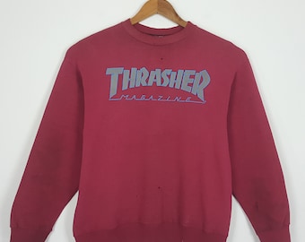 Vintage 90's THRASHER SKATEBOARDS spell out skate sweatshirt