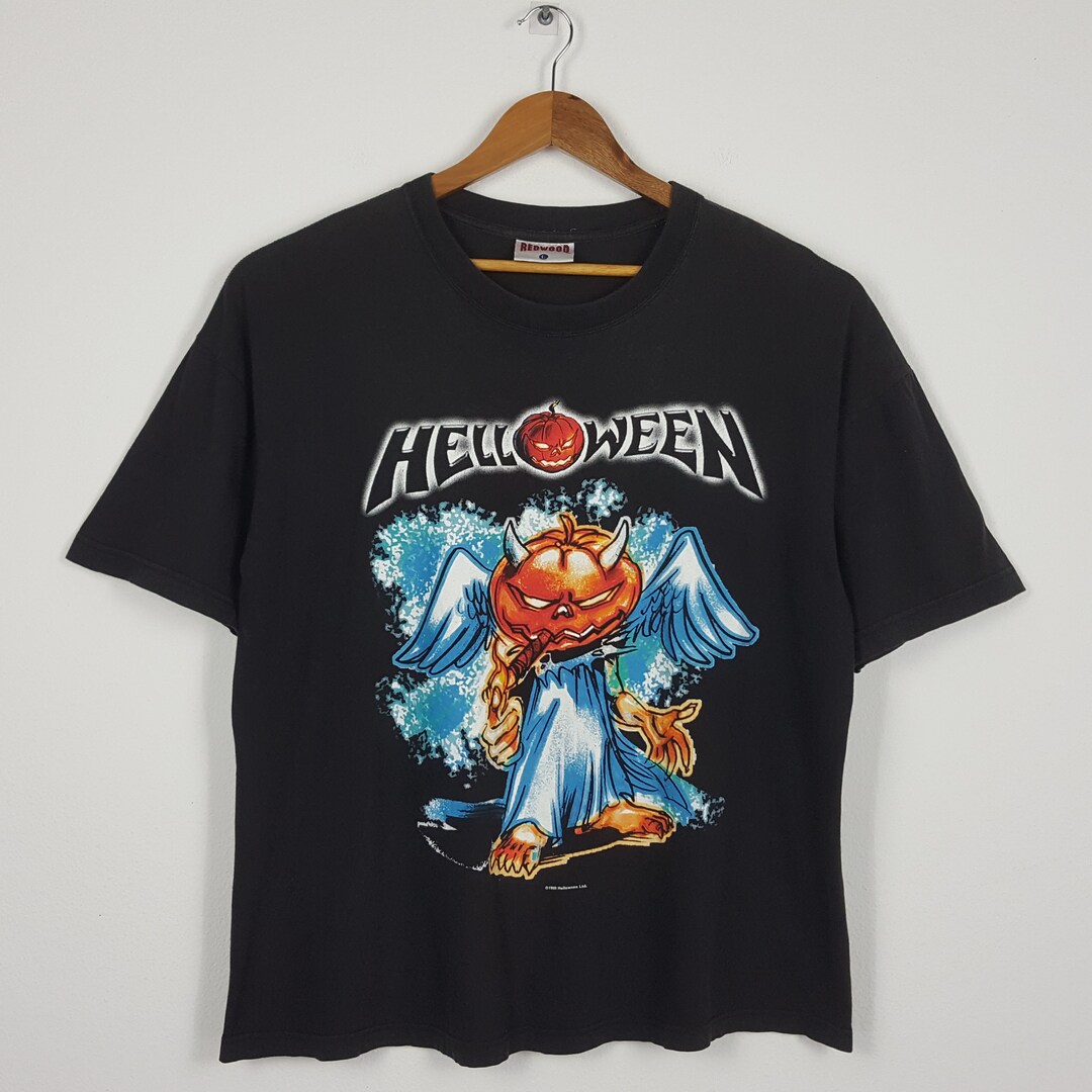 Vintage 90's HELLOWEEN the Dark Ride Band Tour Tshirt Etsy