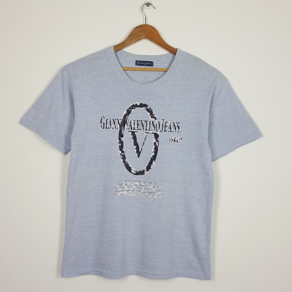 Vintage GIANNI JEANS Spellout Design T-shirt -