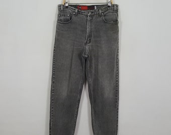 Vintage 1990 Levi's Silver Tab Silvertab Black Denim Jeans, Size 