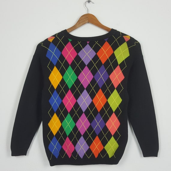 Vintage United Colors Of Benetton Colour Block Sw… - image 4