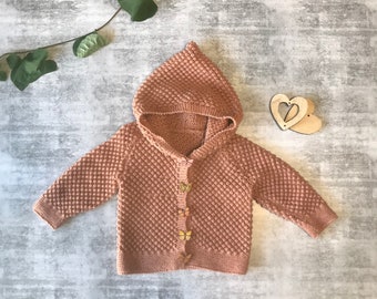 Hooded Baby Cardigan (6 months, 0)