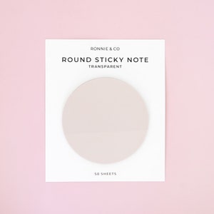 Big Square Transparent Sticky Notes, Post-it Notes, Minimalistic