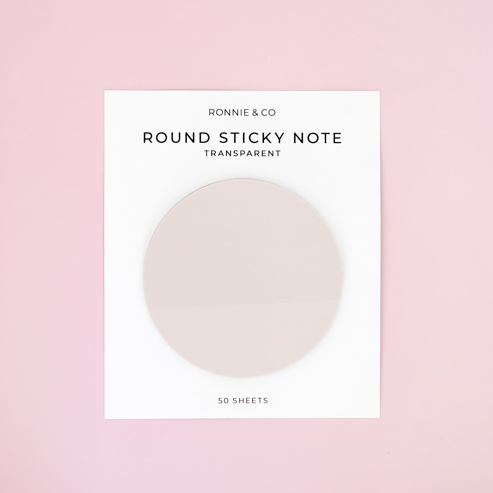 Circle Transparent Sticky Notes – Rosie Papeterie