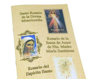 ValuueMax™ Novena Santo Rosario de la llama de Amor de Nuestra Madre Maria Santisima Book of Prayer #VM-86050