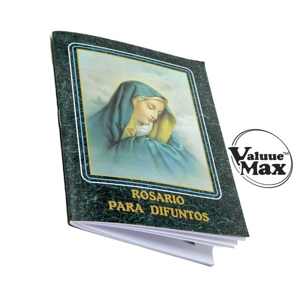 ValuueMax™ Novena Rosario para Difuntos Virgen Dolorosa Spanish Language Book of Prayers #VM-86031