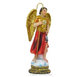 ValuueMax™ Saint Raphael Archangel Statue,l Finely Detailed Resin, 8 Inch Tal Figurine #VM-74474