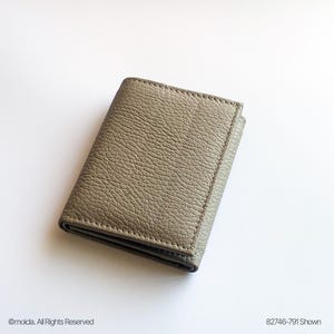 Cartera Trifold de Cuero Genuino para Hombre Diseño Moderno - Cartera Trifold para Hombre, Billetera de Piel