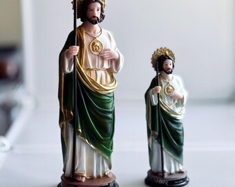 Saint Jude Thaddeus Resin Statue - Catholic Figurine 8" - 12" Sizes Available | San Judas Tadeo