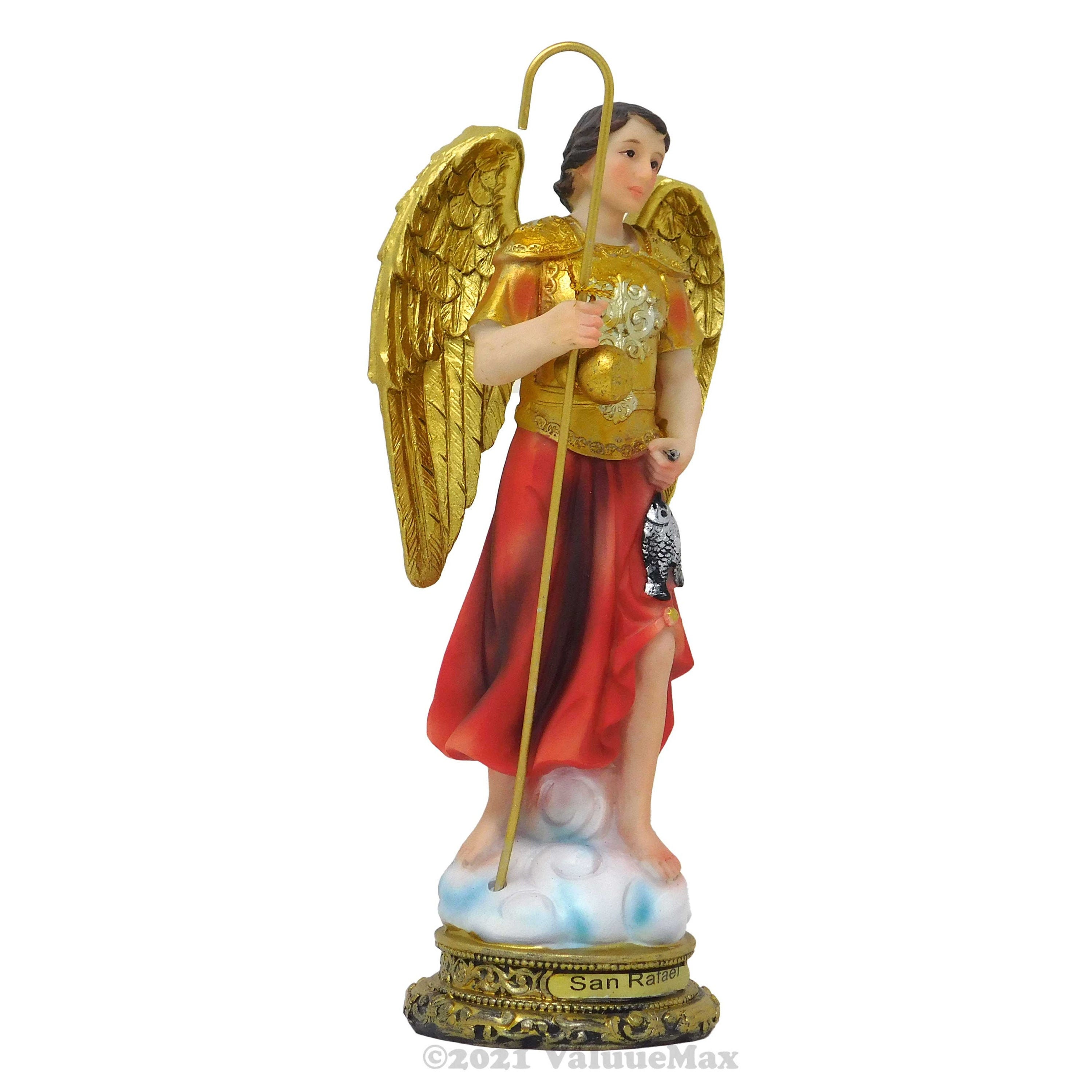 ValuueMax™ Saint Raphael Archangel Statue,l Finely Detailed Resin, 8 Inch Tal Figurine #VM-74474