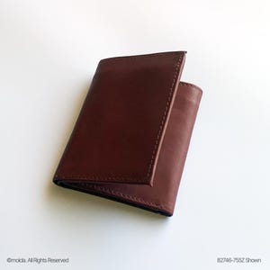 Genuine Leather Men's Trifold Wallet Modern Design - Cartera Trifold para Hombre, Billetera de Piel