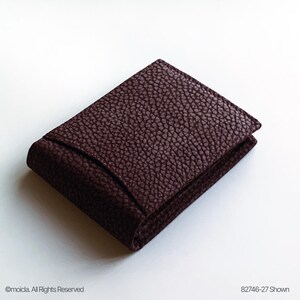 Genuine Leather Men's Bifold Wallet Modern Design Billetera Plegable para Hombre, Cartera de Piel
