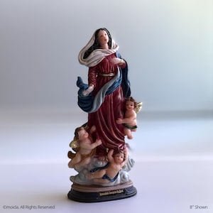 Immaculate Conception of Mary Resin Statue - 8&quot; Catholic Figurine | Inmaculada Concepcion de Maria, Figura Catolica - Resina