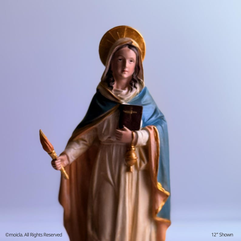 Saint Martha of Bethany Resin Statue - Catholic Figurine, Sizes 8"-12 ...