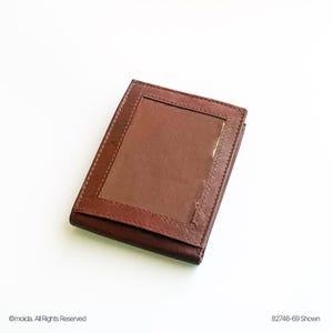 Genuine Leather Men's Bifold Wallet Modern Design Billetera Plegable para Hombre, Cartera de Piel