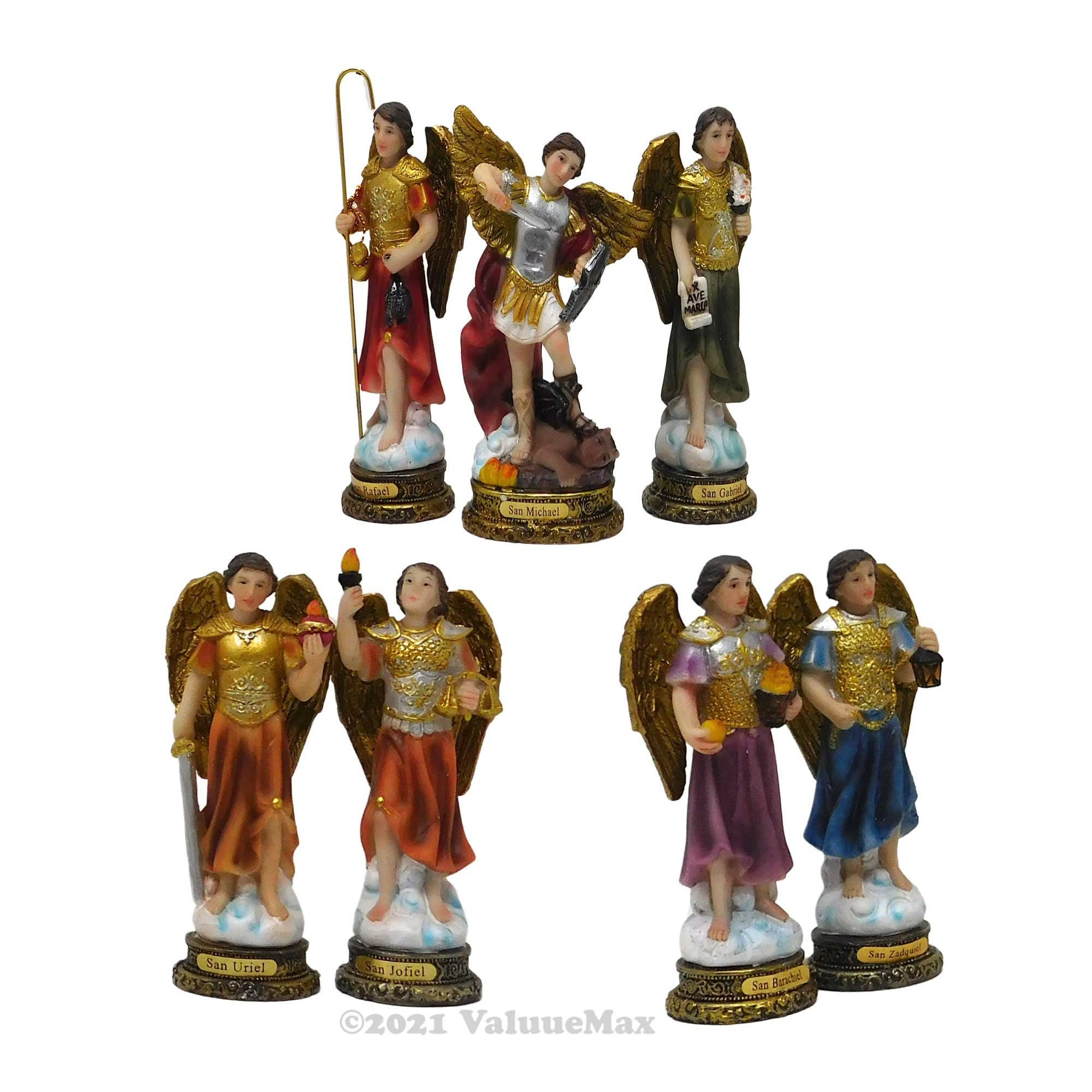 Valuuemax™ 7 Archangels Statue Set Finely Detailed Resin 5 Etsy Canada