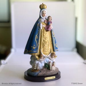 Our Lady of Regla Resin Figurine - 12 Inch Catholic Statue, Virgen de la Regla Figurilla Catolica de 12 Pulgadas