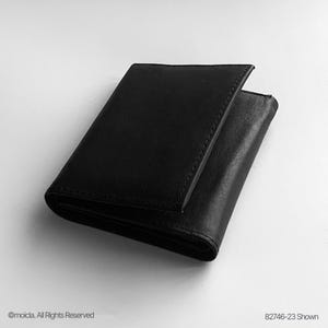 Cartera Trifold de Cuero Genuino para Hombre Diseño Moderno - Cartera Trifold para Hombre, Billetera de Piel