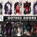 Gothic Door Clipart, 23 PNG Watercolor Doors Bundle, Junk Journal ...