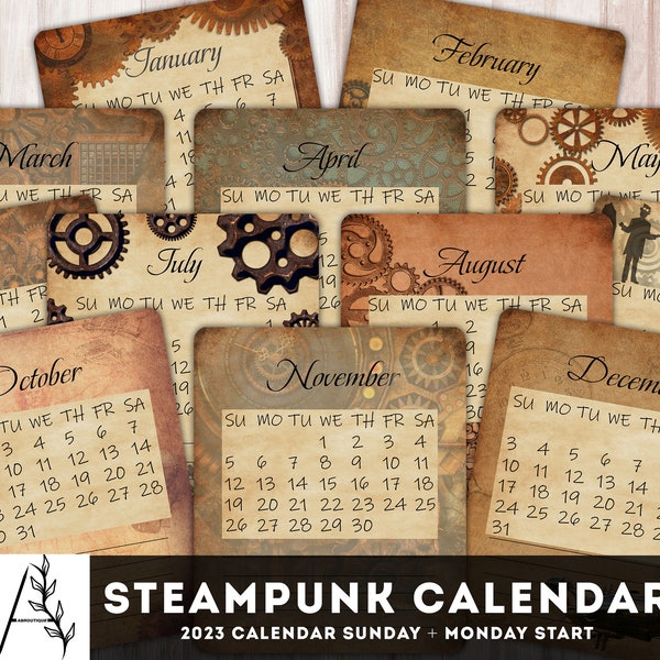 2024 Steampunk Calendar - Etsy