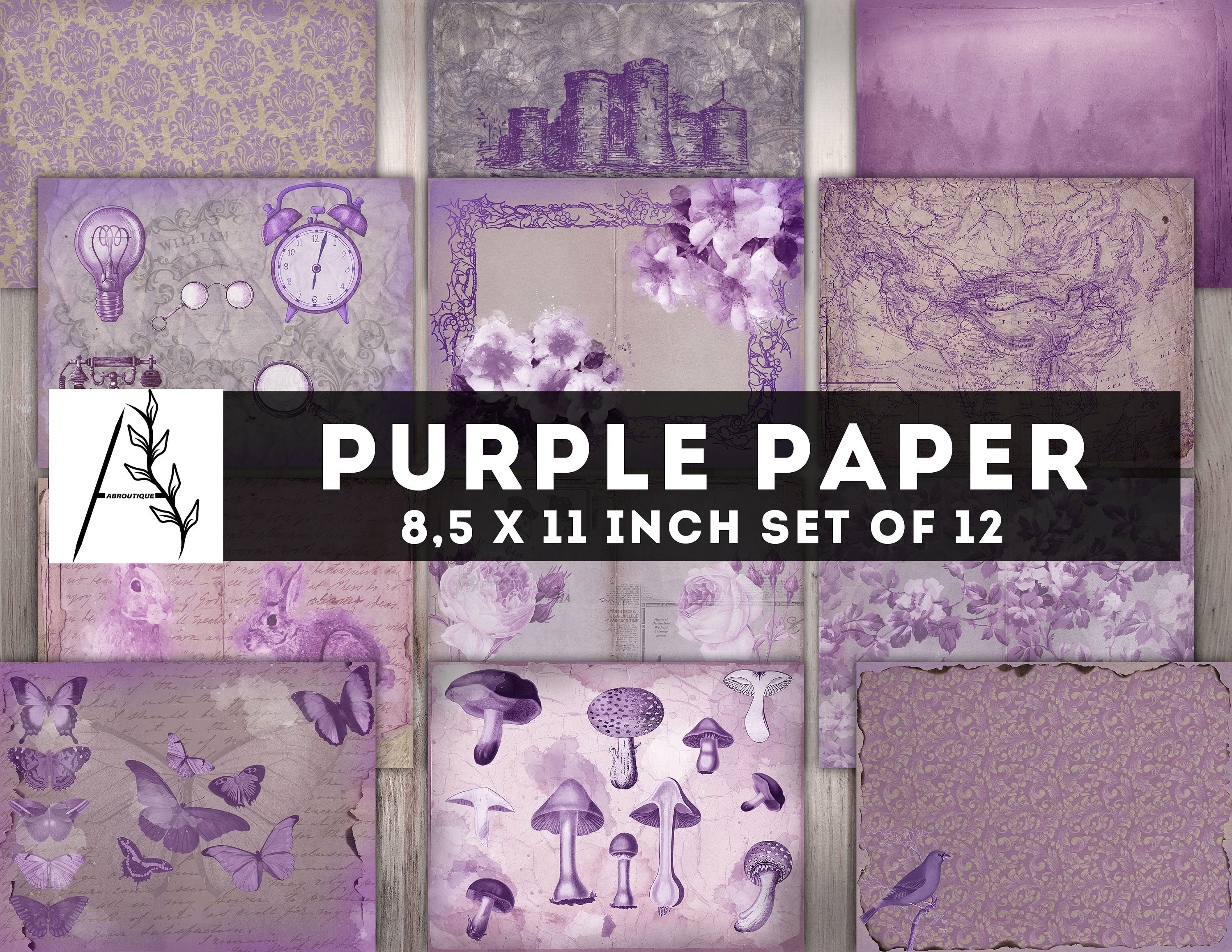 Floral Paper Journal Etsy