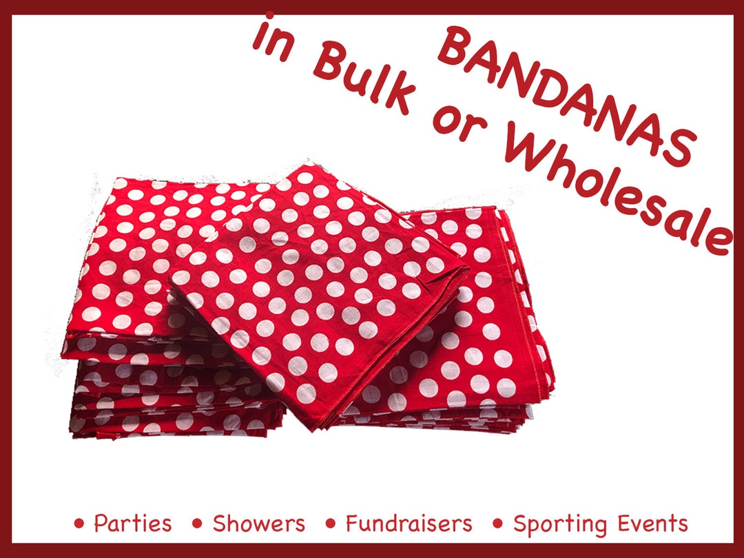 Bulk Bandanas. Wholesale. Customization Option. Fun for Etsy