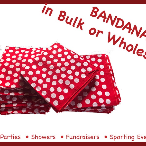 Bulk Bandanas. Wholesale. Customization Option. Fun for Parties, Events, Fundraising. Rosie the Riveter Bandana. "We Can Do It" Bandanna